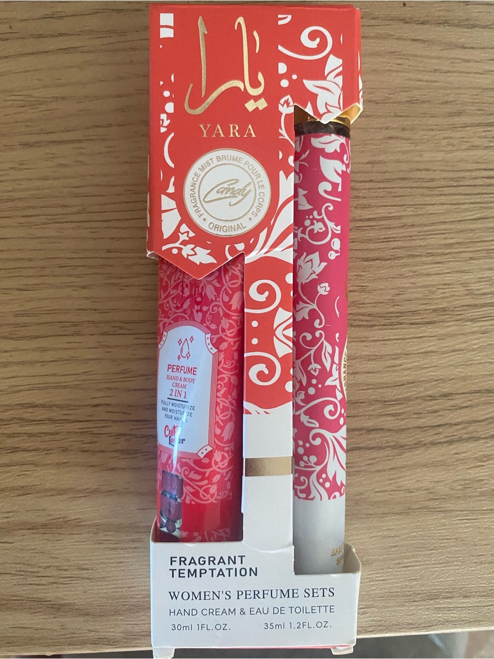 Yara Women's Perfume & Hand Cream Set